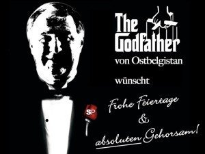 Diese Fotomontage machte Ende 2012 im Internet die Runde. Sie zeigt DG-Ministerpräsident Karl-Heinz Lambertz als Hauptdarsteller im Film "Der Pate" (auf Englisch: "The Godfather").