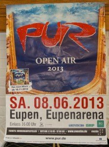 Dieses Plakat hat sich erübrigt: Das Pur-Konzert in Eupen am 8. Juni findet nicht statt. Foto: Christian Willems