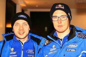 Thierry Neuville (rechts) und sein Beifahrer Nicolas Gilsoul. Foto: Manfred Giet