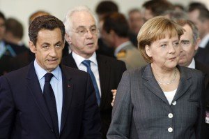 Der ehemalige französische Staatspräsident Nicolas Sarkozy (hier mit Angela Merkel). Foto: dpa