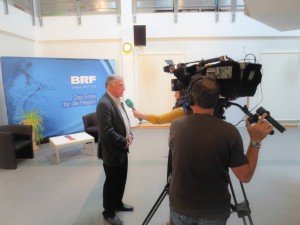 Manfred Schrauben beim BRF-Interview. Foto: OD