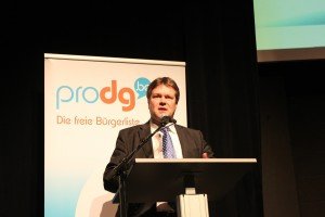 ProDG-Vorsitzender Clemens Scholzen bei seiner Ansprache.