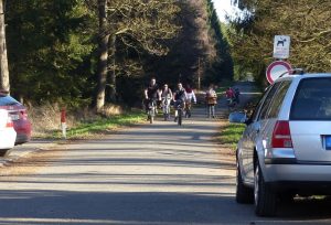 Am Sonntagnachmittag zog es viele Wanderer und Radfahrer in den Wald (hier auf Schönefeld). Foto: OD
