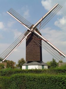 Die Mühle von Sint-Martens-Latem in Ostflandern. Foto: Wikipedia