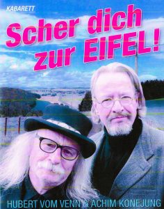 Das offizielle Plakat zu der neuen Produktion von Achim Konejung und Hubert vom Venn.