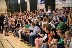 Blick ins Publikum beim Spiel des HC Eynatten-Raeren gegen Beyne. Foto: Jannis Mattar
