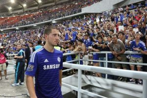 Belgiens Nationalspieler Eden Hazard vom FC Chelsea wurde letzte Saison zum besten Spieler der englischen Premier League gewählt. Foto: Shutterstock