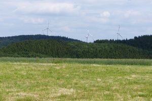 In der Nähe, wenn auch auf deutscher Seite, gibt es bereits einen Windpark. Foto: OD