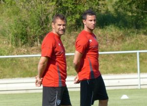 Trainer Jordi Condom (links) und sein neuer Assistent Manel Exposito. Foto: OD