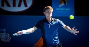 David Goffin, Belgiens Tennisspieler Nummer 1, gewann seine beiden Einzelspiele am Freitag und am Sonntag. Foto: Shutterstock