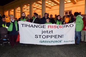 Kundgebung in Aachen gegen das Atomkraftwerk Tihange im Dezember 2015. Foto: OD