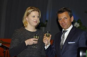 Claudia Niessen mit dem österreichischen Botschafter Jürgen Meindl. Foto: Gerd Comouth