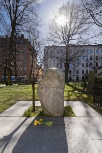 Das Grab von Olof Palme in Stockholm. Foto: Shutterstock