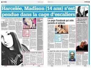 Die Presse berichtete ausführlich über den Fall der 14-jährigen Madison aus Herstal.