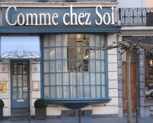 Das Sterne-Restaurant "Comme Chez Soi" auf der Place Rouppe in Brüssel.
