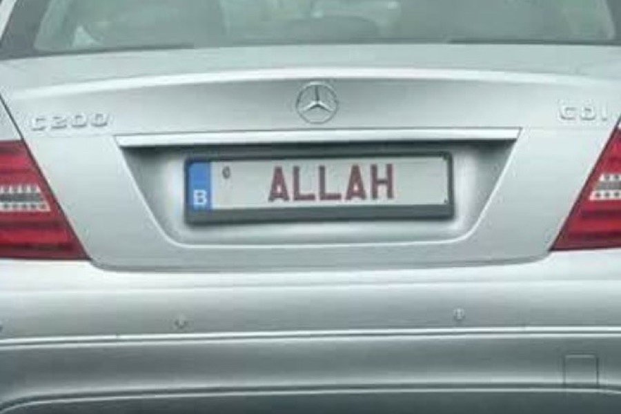 Personalisierte Nummernschilder in Belgien: Nach „ALLAH“ erregt