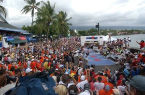 Blick auf die Zielankunft des Ironman auf Hawaii (Archivbild). Foto: Shutterstock