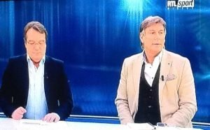 Im Studio von Club RTL fungierte der frühere Trainer der AS Eupen, Dany Ost (rechts) als Experte. Foto: OD