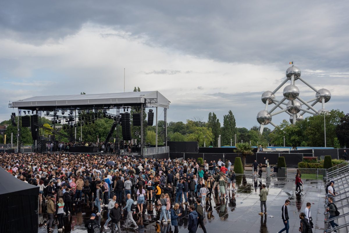 Testlauf in Brüssel für die Wiedereröffnung von Open-Air-Events ab dem ...
