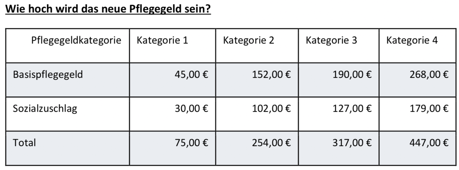 Pflegegeld für Senioren geht am 1. Januar 2023 an den Start Alles